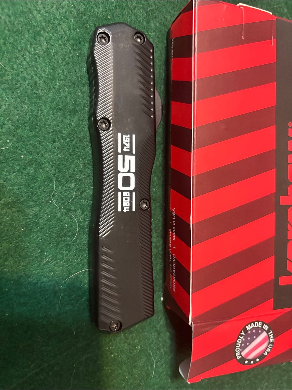 Kershaw MTF Black Folding Pocket Knife with Stonewashed Blade